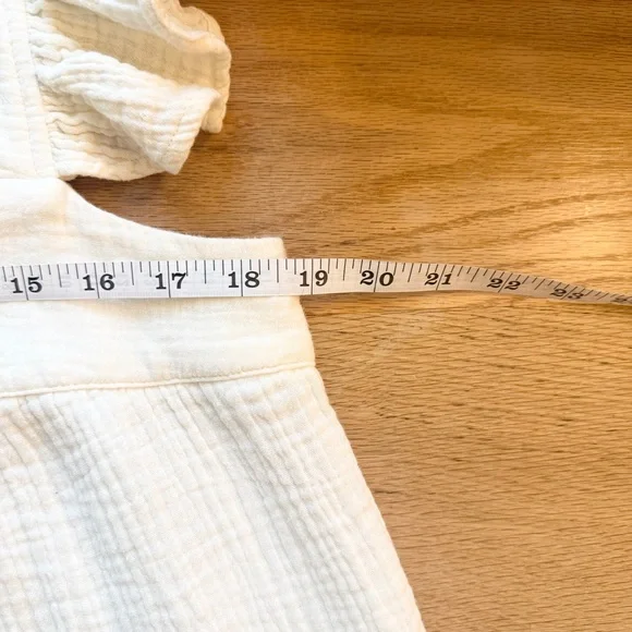 Entro Gauze Colorblock Tiered Mini Dress L Pockets Boho - Picture 8 of 9